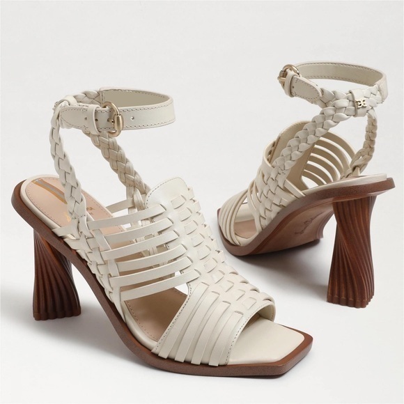 Sam Edelman Holland Heeled Sandals in Ivory - Picture 1 of 6